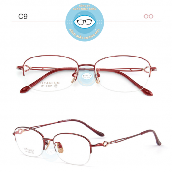 Gọng kính kim loại mã 9021